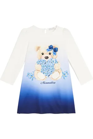 MONNALISA Vestido de crepé con estampado