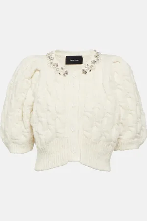 Simone Rocha Cárdigan trenzado de mezcla de alpaca