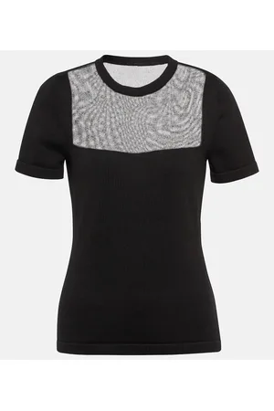 Oscar de la Renta Top en mezcla de algodón