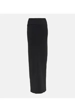 Rick Owens Falda larga de cady de tiro alto