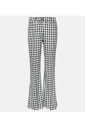 Etro Pantalones flared de cuadros vichy