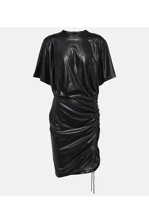 Marant Etoile Vestido corto Balesi de piel sintética