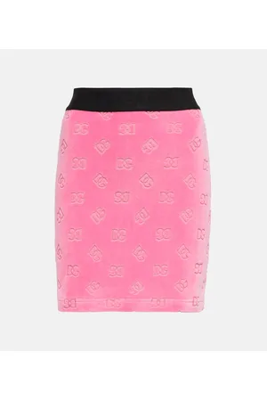 Dolce & Gabbana Minifalda de algodón con logo