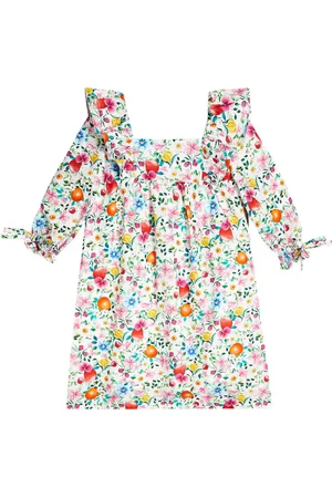 La Coqueta Vestido Cuadras de algodón floral