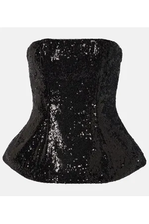 GIUSEPPE DI MORABITO Top bustier con lentejuelas
