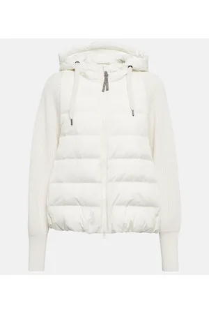 Brunello Cucinelli Chaqueta acolchada en mezcla de cachemir