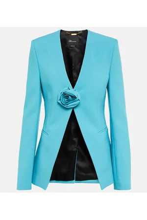 BLUMARINE Blazer sin cuello con rosa