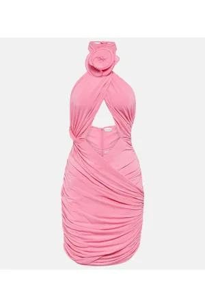MAGDA BUTRYM Vestido corto en mezcla de seda
