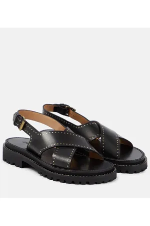 Isabel Marant Sandalias de piel Baem con tachuelas