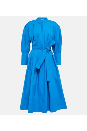 CO Vestido de algodón n cuello en pi