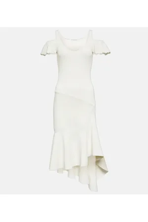 J.W.Anderson Vestido midi con hombros descubiertos