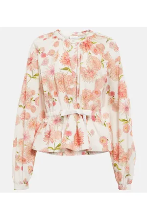Giambattista Valli Blusa Dahlia de popelín de algodón