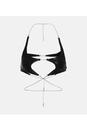 MUGLER Top de bikini con aberturas