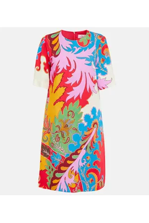Etro Vestido corto de jersey estampado