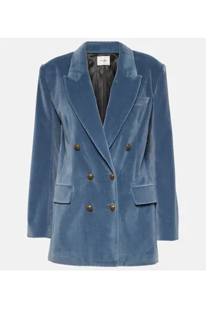 Frame Blazer de terciopelo de algodón