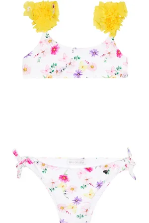 MONNALISA Bikini floral con volantes