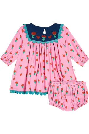 Stella McCartney Bebé - set de vestido y braga floral