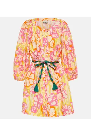 ALÉMAIS Alémais Vestido corto de algodón floral