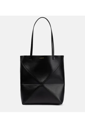 Loewe Tote Puzzle Fold Medium de piel