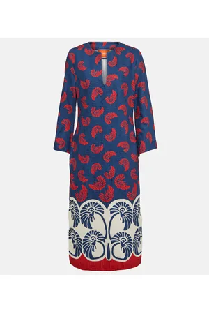 La DoubleJ Vestido midi The Kaftan de algodón