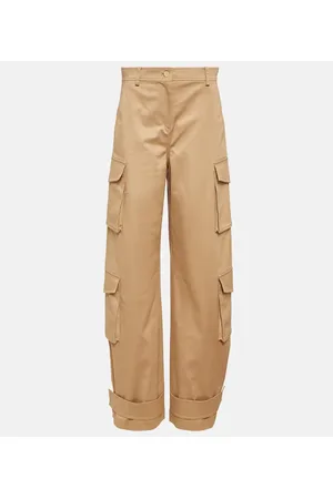VALENTINO Pantalones cargo anchos de tiro alto