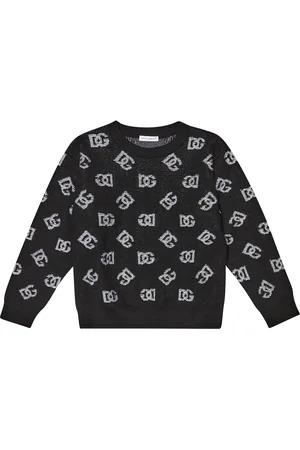 Dolce & Gabbana Jersey de lana con logo en intarsia