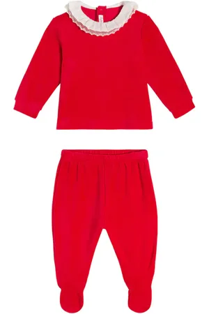 Il gufo Bebé - set de jersey y pantalones de algodón