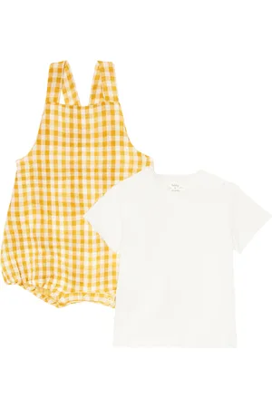 Il gufo Bebé - set de camiseta y mono de algodón