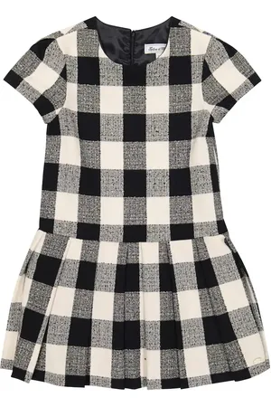 Tartine Et Chocolat Vestido de punto bouclé a cuadros