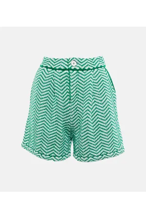 Barrie Shorts de cachemir y algodón de chevron