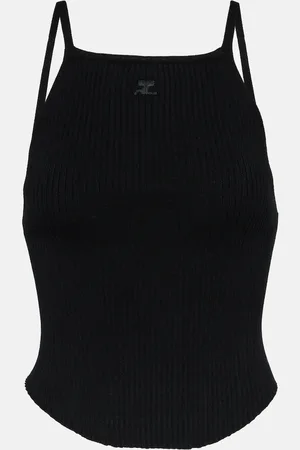 Courrèges Courrèges Tank top de punto acanalado