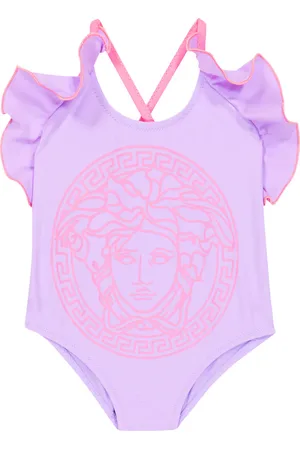VERSACE Bebé - bañador Medusa con volantes