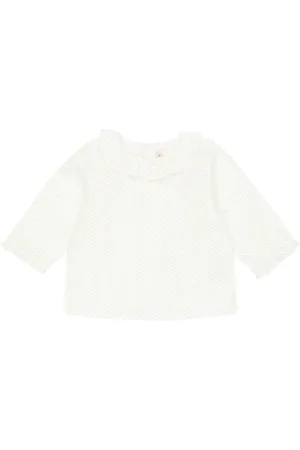 BONPOINT Bebé - blusa Ganiti de sarga de algodón