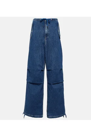 DION LEE Jeans anchos Parachute con tiro medio