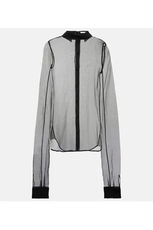 The Row Blusa Alastor en organza de seda