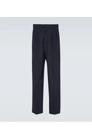 Kenzo Pantalones rectos de lana virgen