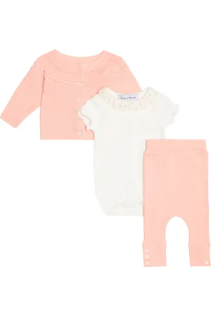 Tartine Et Chocolat Bebé - set de pelele, cárdigan y pantalón