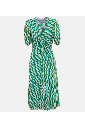 Diane von Furstenberg Vestido corto Koren estampado