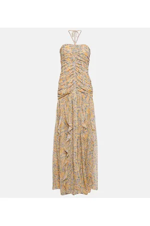 VERONICA BEARD Vestido largo Lucine de seda de paisley