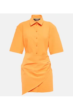 Jacquemus Vestido corto La Robe Camisa drapeado