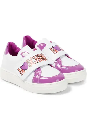 Moschino Zapatillas de piel con logo