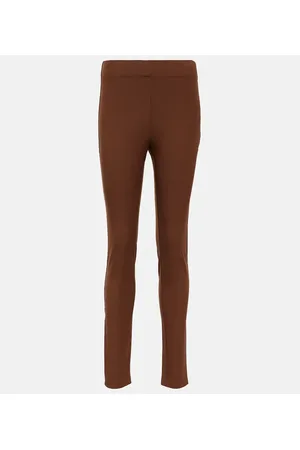 Joseph Leggings de gabardina de tiro medio