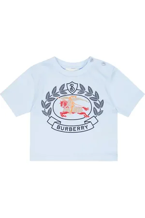 Burberry Bebé - camiseta de algodón con logo