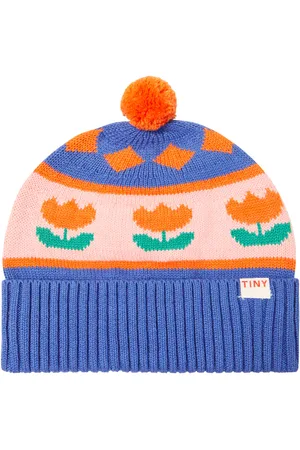 Tiny Cottons Gorro Flowers de algodón y lana