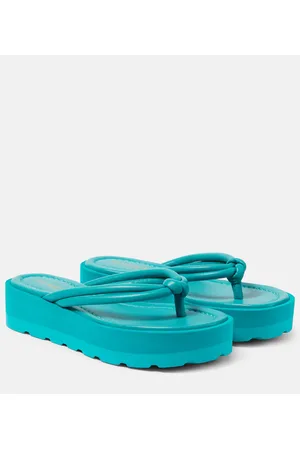 Gianvito Rossi Sandalias de piel con plataforma