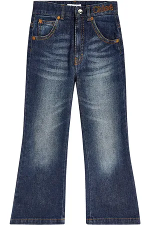 Chloé Chloé Kids Jeans rectos bordados