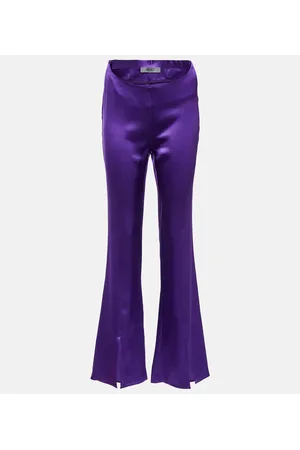 Didu Pantalones de satén de seda