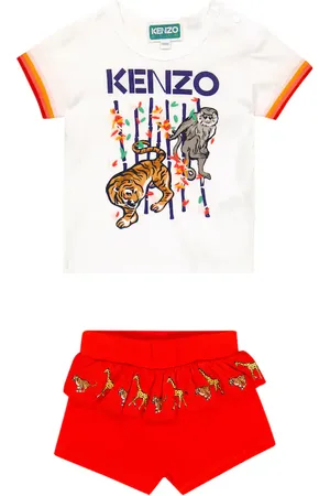 Kenzo Bebé - set de camiseta y shorts de algodón