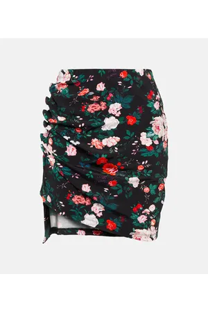 Paco rabanne Minifalda floral de tiro alto