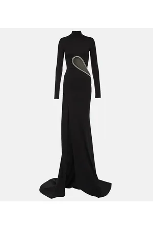 DAVID KOMA Vestido de fiesta de jersey con paneles